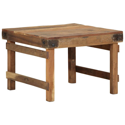 Coffee Table Brown 60 x 55 x 40 cm Solid Reclaim Wood