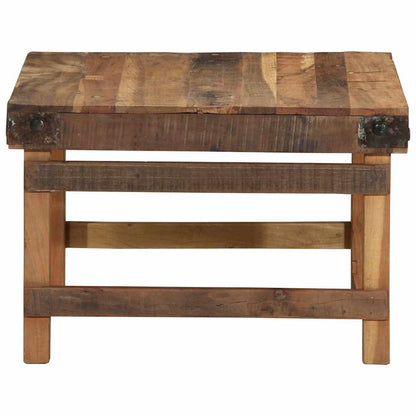Coffee Table Brown 60 x 55 x 40 cm Solid Reclaim Wood
