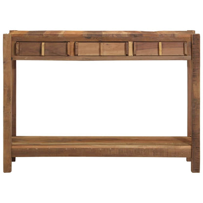 Console Table Brown 107 x 33 x 76 cm Solid Reclaim Wood