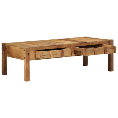 Coffee Table Brown 110 x 54 x 35 cm Solid Reclaim Wood