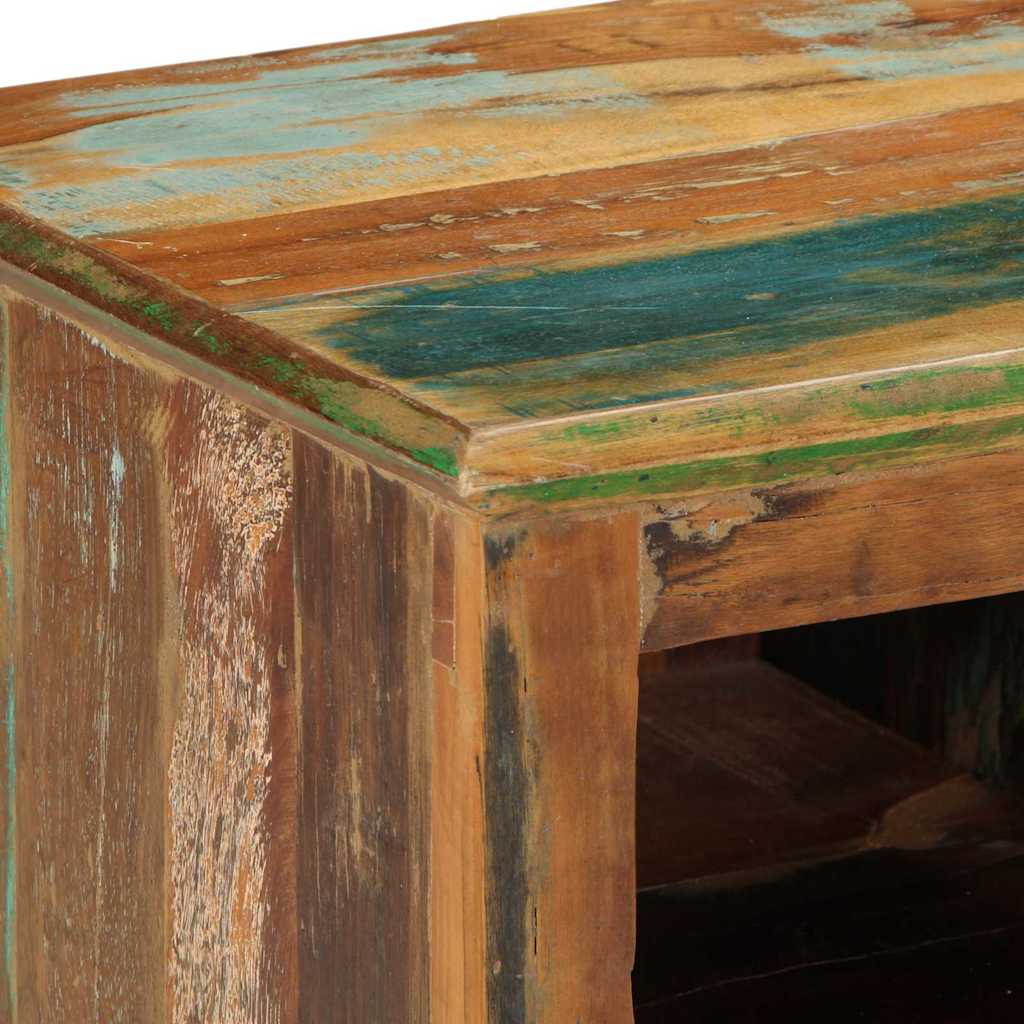 Shoe Cabinet 110 x 35 x 40 cm Solid Reclaim Wood Brown