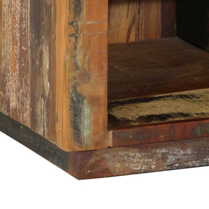 Shoe Cabinet 110 x 35 x 40 cm Solid Reclaim Wood Brown