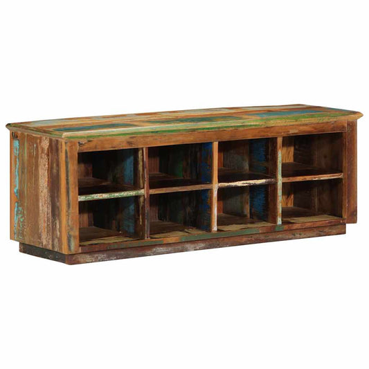Shoe Cabinet 110 x 35 x 40 cm Solid Reclaim Wood Brown