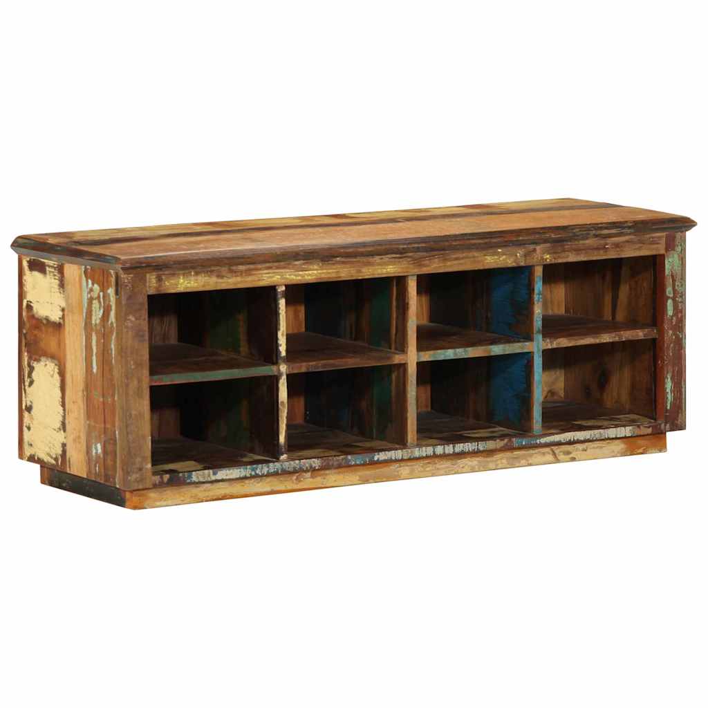 Shoe Cabinet Brown 110 x 35 x 40 cm Solid Reclaim Wood