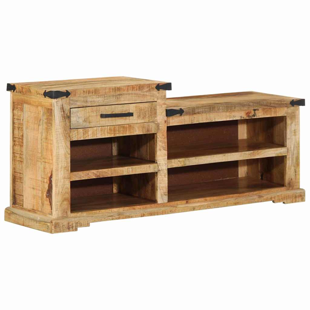 Bench with Drawer Brown 110 x 35 x 50 cm Rough Mango
