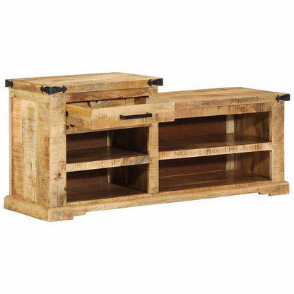 Bench with Drawer Brown 110 x 35 x 50 cm Rough Mango