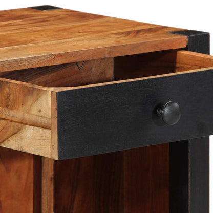 Bedside Cabinet Brown 40 x 35 x 50 cm Solid Acacia Wood