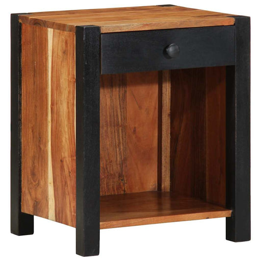 Bedside Cabinet Brown 40 x 35 x 50 cm Solid Acacia Wood