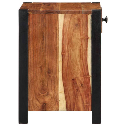 Bedside Cabinet Brown 40 x 35 x 50 cm Solid Acacia Wood