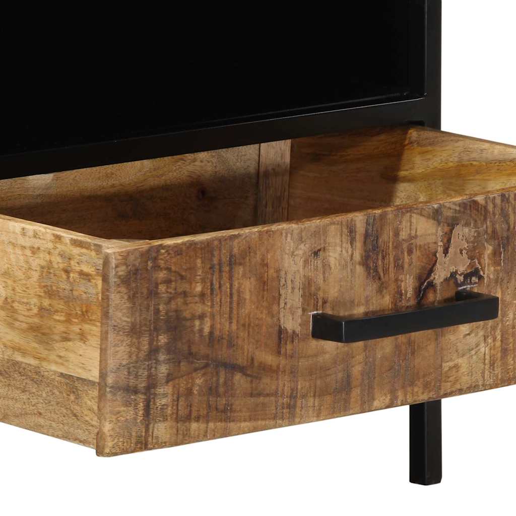 Coffee Table Brown 90 x 50 x 40 cm Solid Mango Wood and Metal