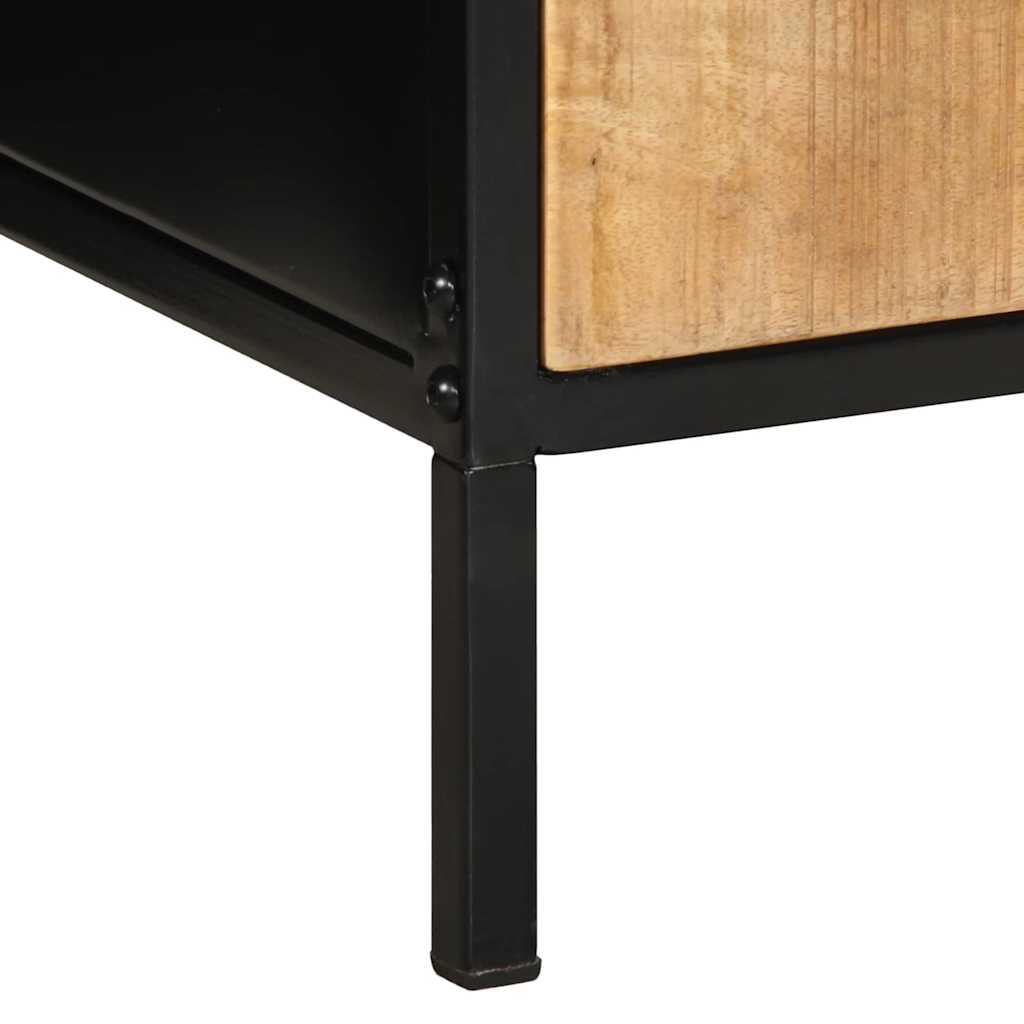 Bedside Cabinet Brown and Black 40 x 35 x 50 cm