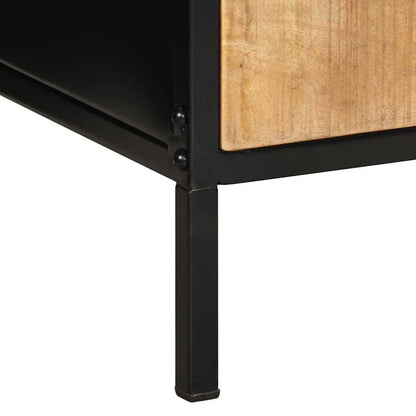 Bedside Cabinet Brown and Black 40 x 35 x 50 cm
