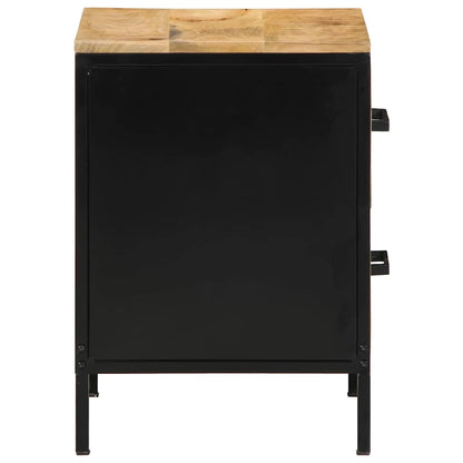 Bedside Cabinet 2 pcs Brown and Black 40 x 35 x 50 cm