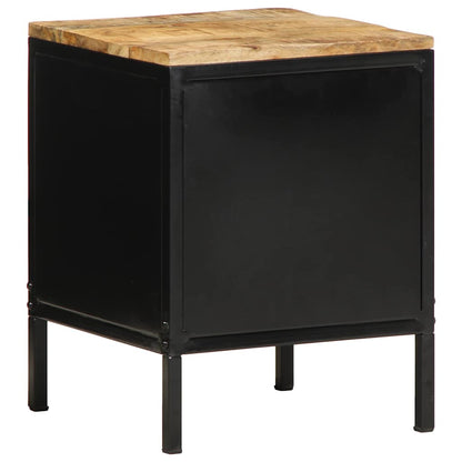 Bedside Cabinet Brown and Black 30 x 30 x 40 cm