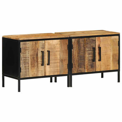 Bedside Cabinet Brown and black 50 x 30 x 45 cm