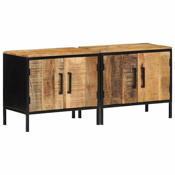 Bedside Cabinet Brown and black 50 x 30 x 45 cm