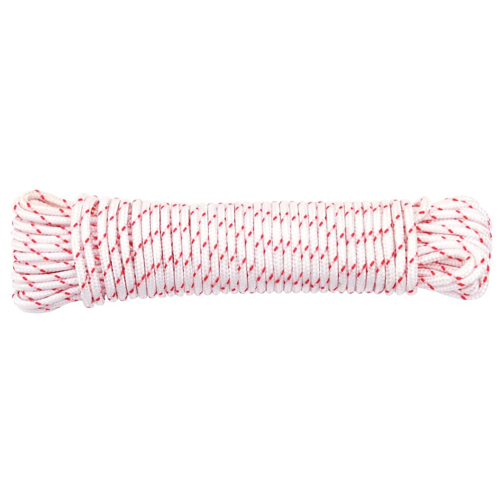 Pull Starter Cord White and Red Ø3 mm 10 m Nylon