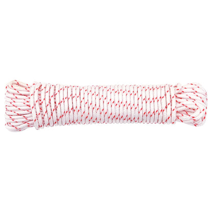 Pull Starter Cord White and Red Ø3 mm 10 m Nylon