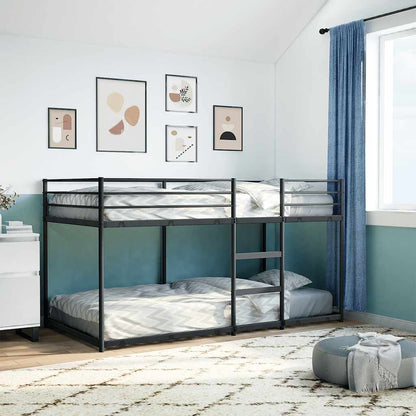 Bunk Bed without Mattress Black 107x203 cm Steel