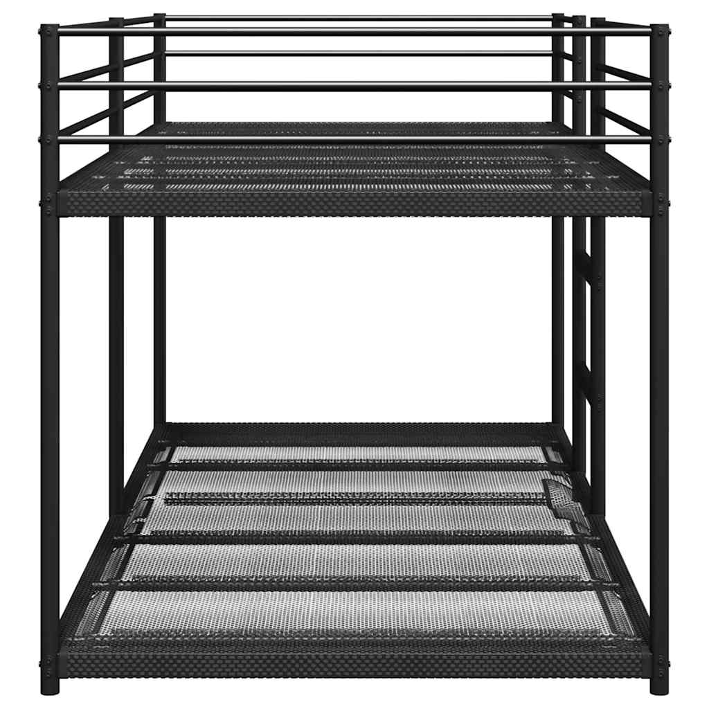Bunk Bed without Mattress Black 107x203 cm Steel