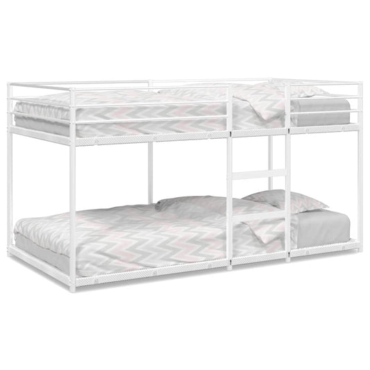 Bunk Bed without Mattress White 90x200 cm Steel