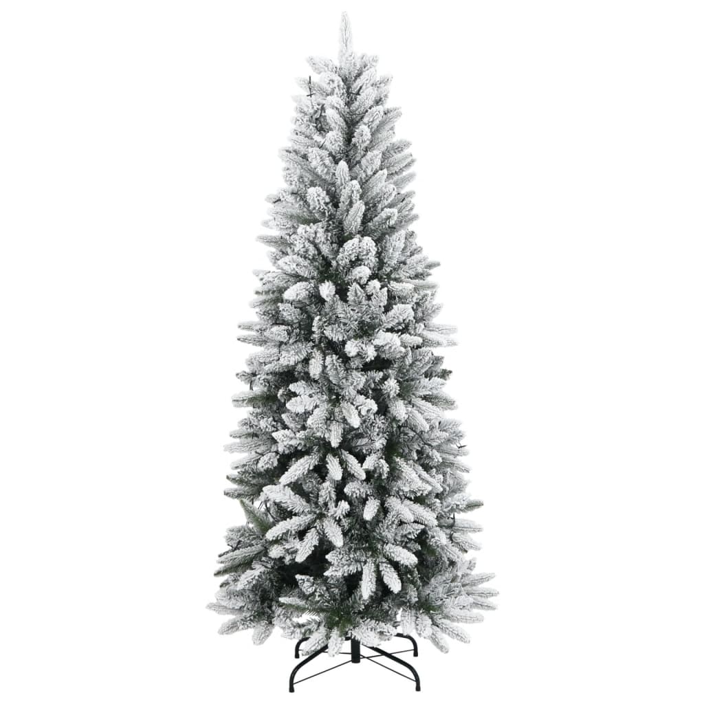 Artificial Christmas Tree Green and White PVC Medium