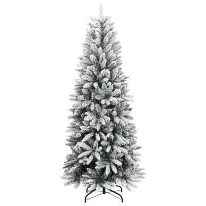 Artificial Christmas Tree Green and White PVC Medium