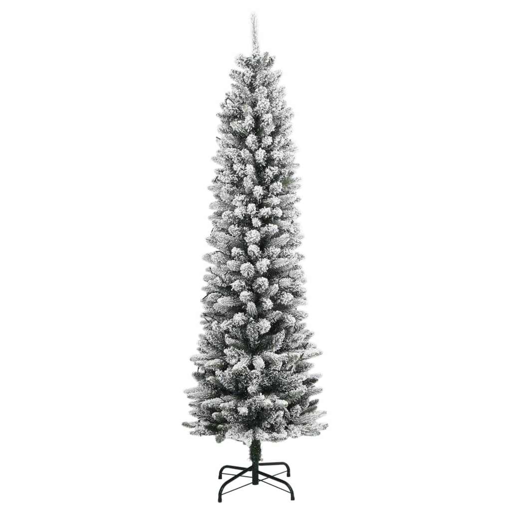 Christmas Tree | Green and White | PVC, PE, Steel | 180 cm