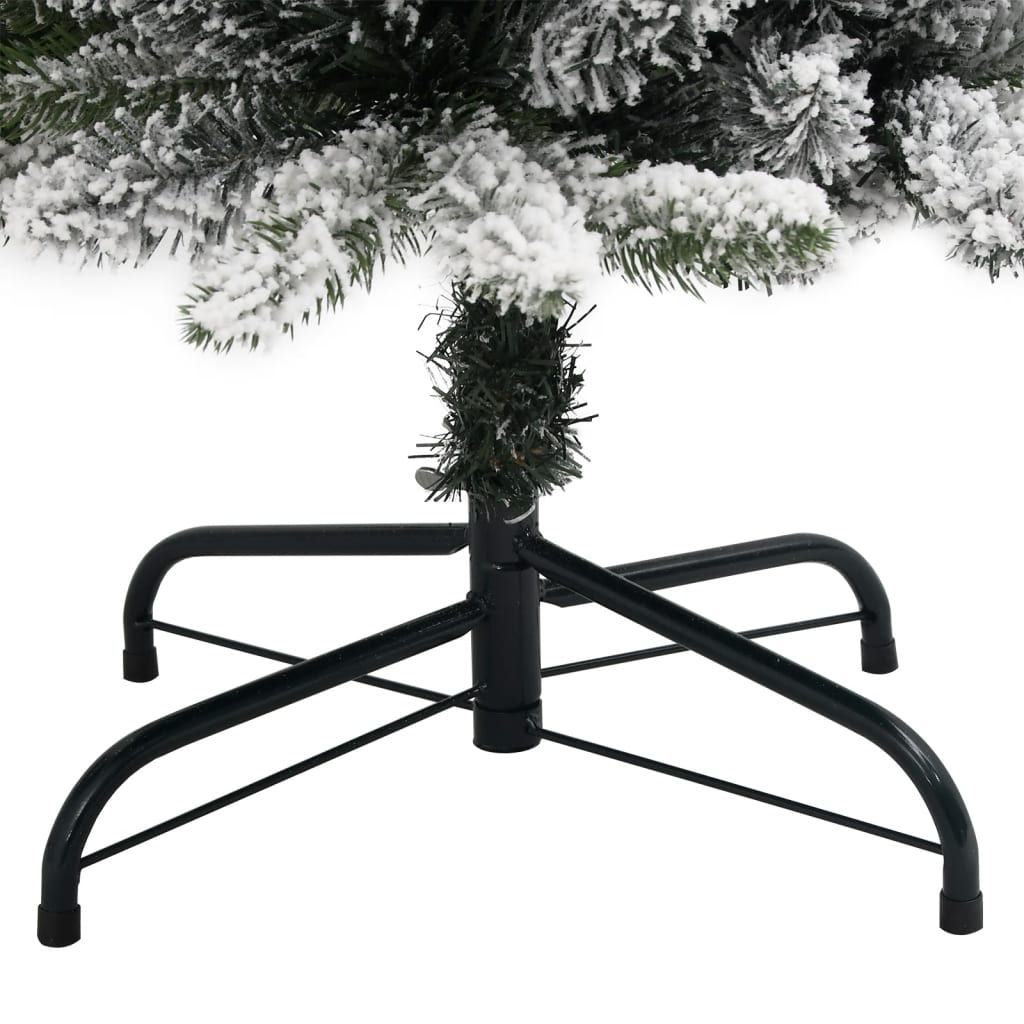 Christmas Tree | Green and white | PVC, PE, Steel | 210 cm tall