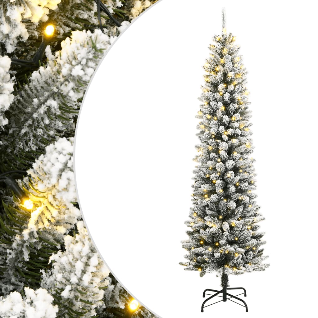 Christmas Tree | Green and white | PVC | 240 cm