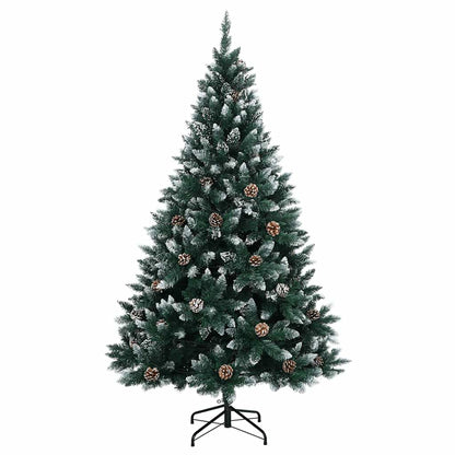 Artificial Christmas Tree Green and white PVC, steel 47.2 in