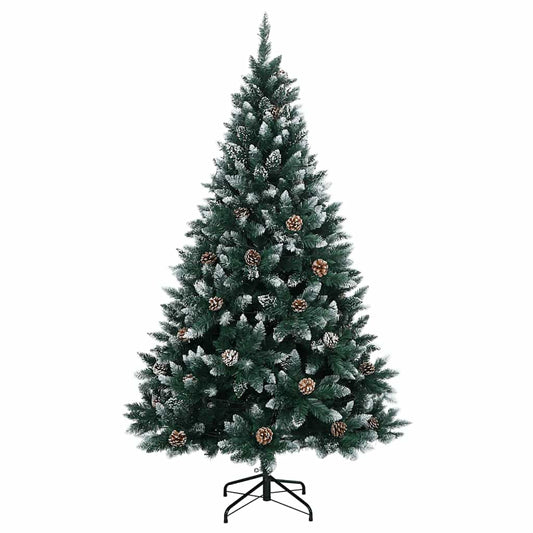 Artificial Christmas Tree Green and white PVC, steel 47.2 in