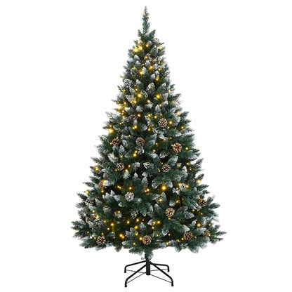 Artificial Christmas Tree Green and white PVC, steel 47.2 in
