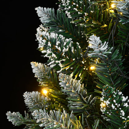 Artificial Christmas Tree Green and white PVC and steel