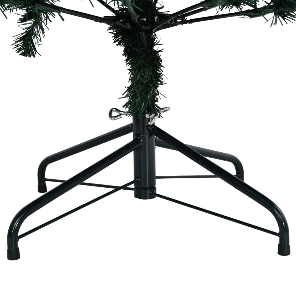 Artificial Christmas Tree Green and White PVC, Steel 71 in