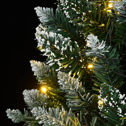 Artificial Christmas Tree Green and White PVC, Steel 71 in
