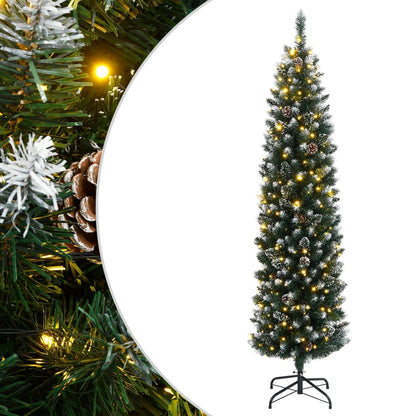 Artificial Christmas Tree Green PVC 70.9 in Decorative Inlays