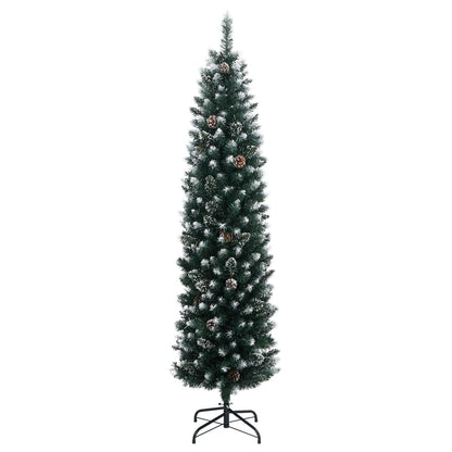Artificial Christmas Tree Green PVC 70.9 in Decorative Inlays