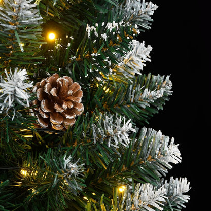 Artificial Christmas Tree Green PVC 70.9 in Decorative Inlays