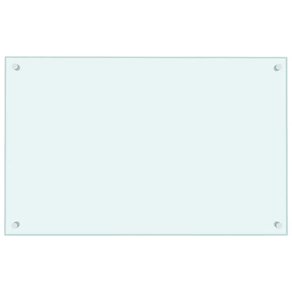Kitchen Backsplashes 2 pcs White 80x50 cm Tempered Glass