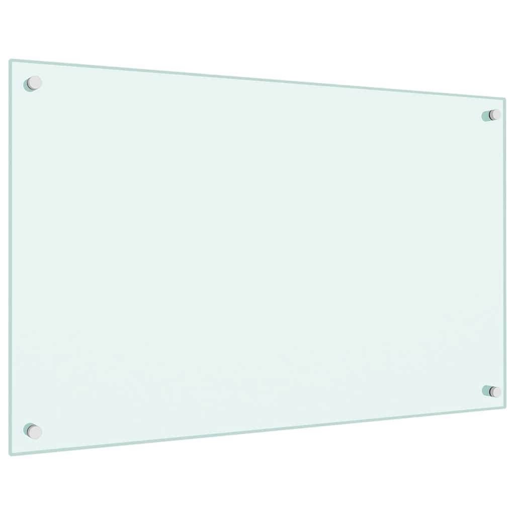 Kitchen Backsplashes 2 pcs White 80x50 cm Tempered Glass