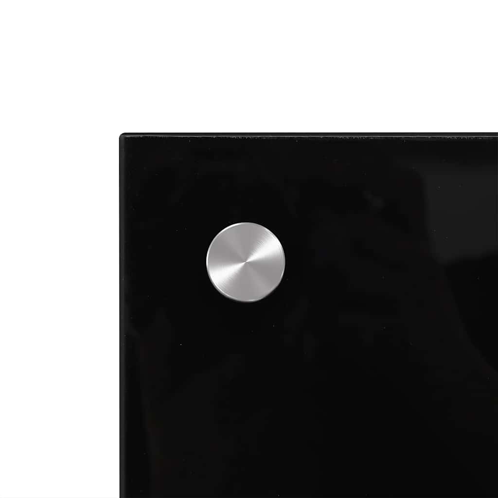 Kitchen Backsplashes 2 pcs Black 80x60 cm Tempered Glass