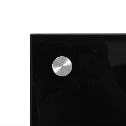 Kitchen Backsplashes 2 pcs Black 80x60 cm Tempered Glass