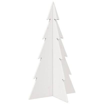 Wooden Christmas Tree for Decoration White 80 cm Solid Wood Pine