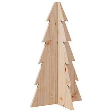 Wooden Christmas Tree for Decoration 69.5 cm Solid Wood Pine