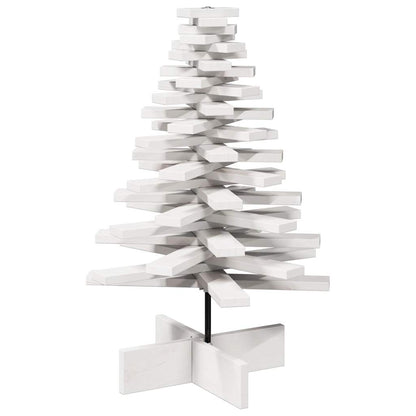 Wooden Christmas Tree for Decoration White 80 cm Solid Wood Pine