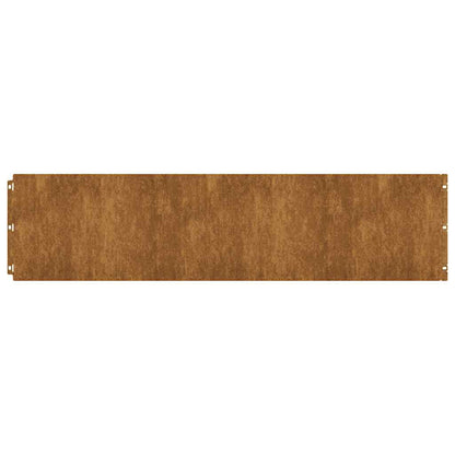 Lawn Edging 20 pcs 25 x 103 cm Weathering Steel Rusty