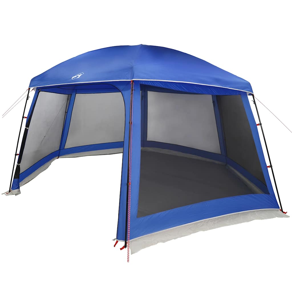 Pool Tent with Removable Fly & Mesh Walls Azure Blue 512x458 cm