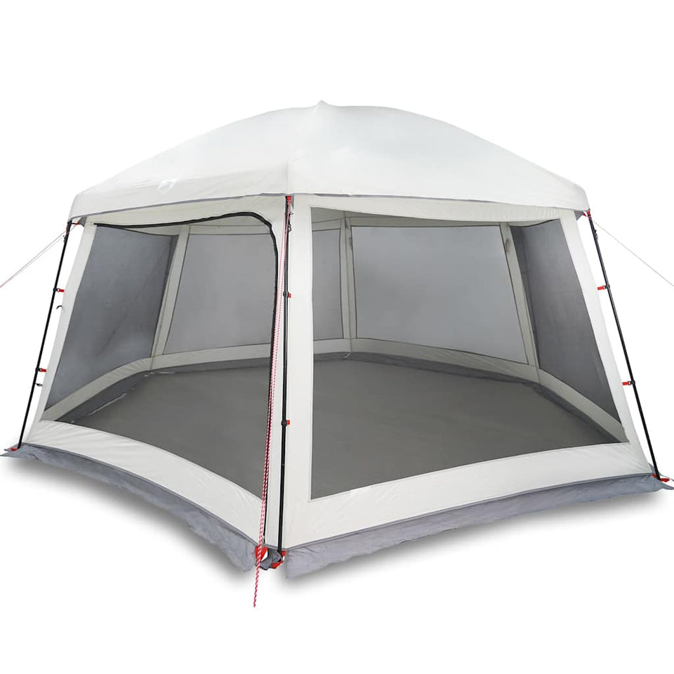 Pool Tent with Removable Fly & Mesh Walls Grey 512x458 cm