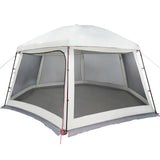 Pool Tent with Removable Fly & Mesh Walls Grey 512x458 cm